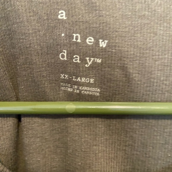 BNWT a new day Olive Green High Neck Ribbed Tank Top - Picture 6 of 6